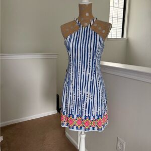 Lilly Pulitzer Pink and White Mini Pouch